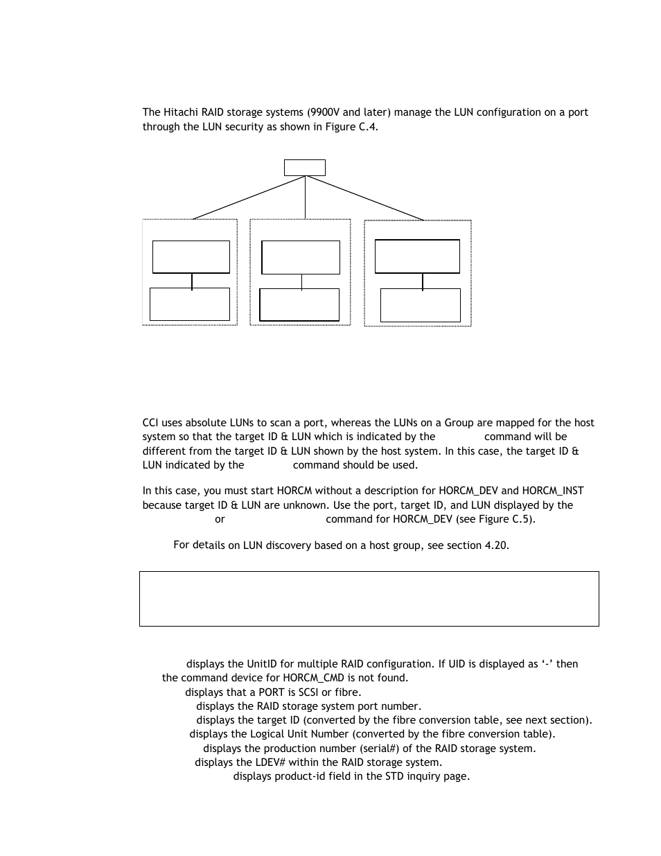 C.1 lun configurations on the raid storage systems | Hitachi TAGMASTORE MK-90RD011-25 User Manual | Page 381 / 388