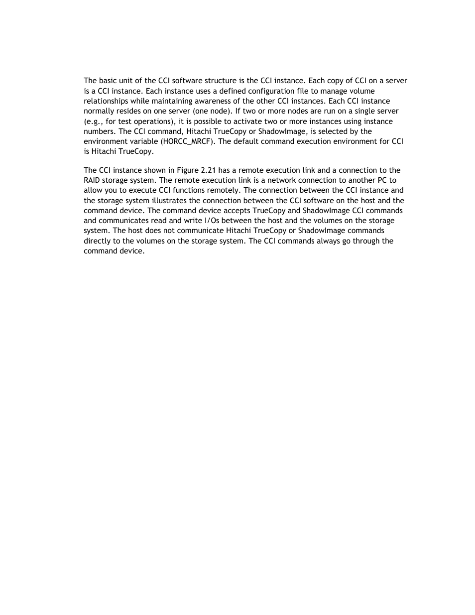 2 cci instance configurations | Hitachi TAGMASTORE MK-90RD011-25 User Manual | Page 64 / 388