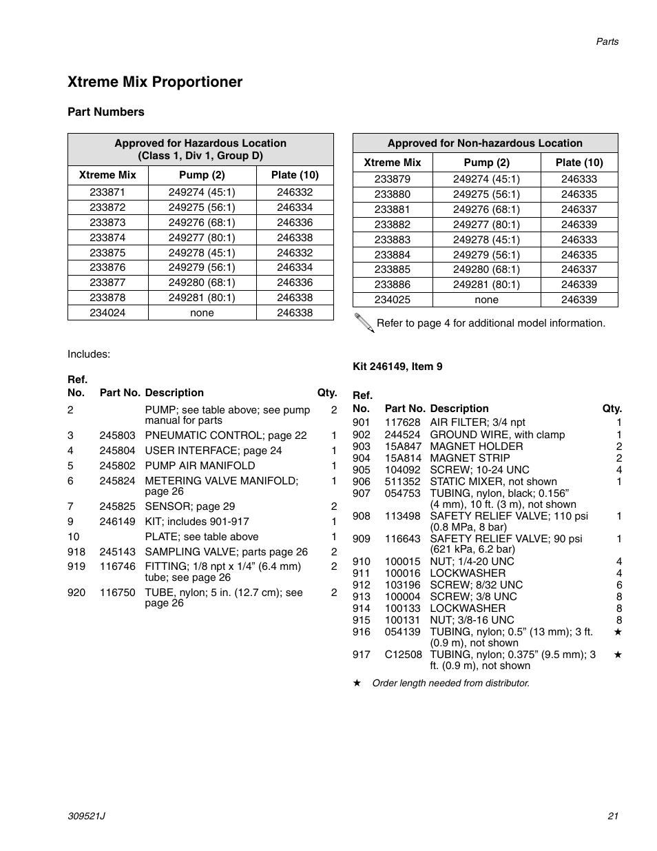 Xtreme mix proportioner | Hitachi XTREME MIX 309521J User Manual | Page 21 / 32