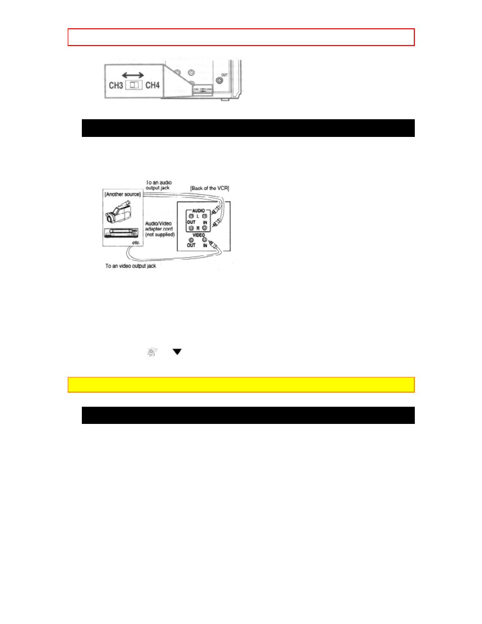 Connecting to input jacks a/v terminals | Hitachi VT-FX602S User Manual | Page 15 / 67