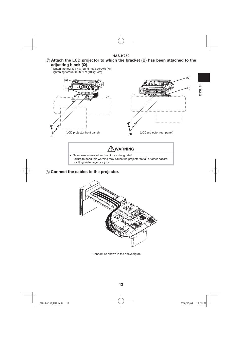 Hitachi HAS-K250 User Manual | Page 13 / 22