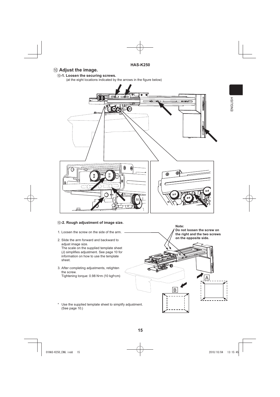 Hitachi HAS-K250 User Manual | Page 15 / 22