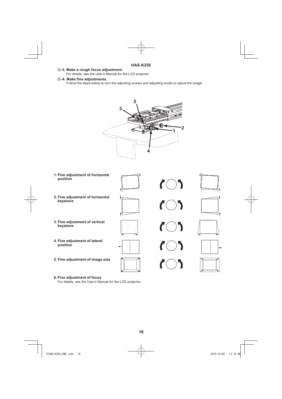 Hitachi HAS-K250 User Manual | Page 16 / 22