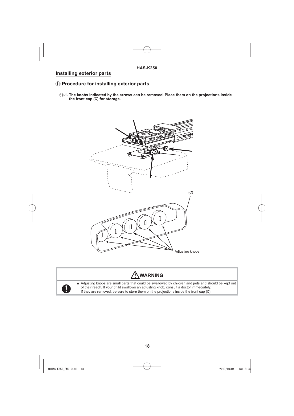 Hitachi HAS-K250 User Manual | Page 18 / 22