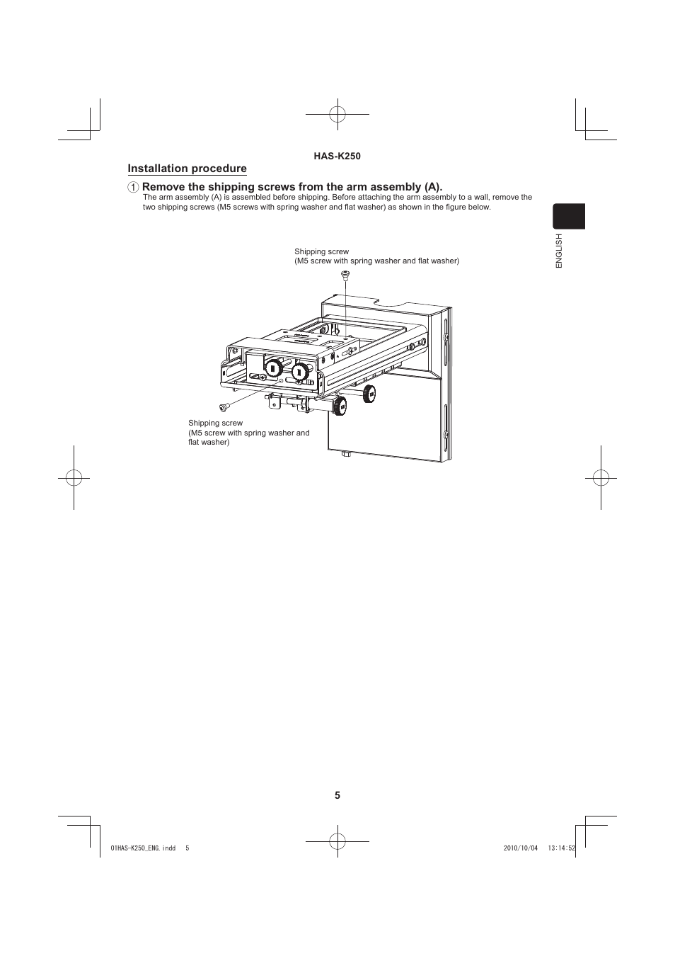 Hitachi HAS-K250 User Manual | Page 5 / 22