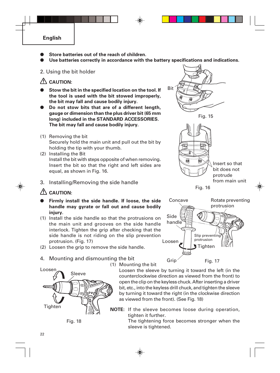 Hitachi DS 14DMR User Manual | Page 22 / 88