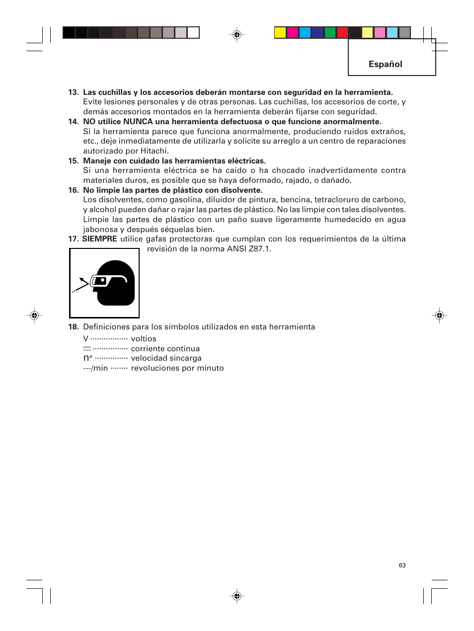 Hitachi DS 14DMR User Manual | Page 63 / 88