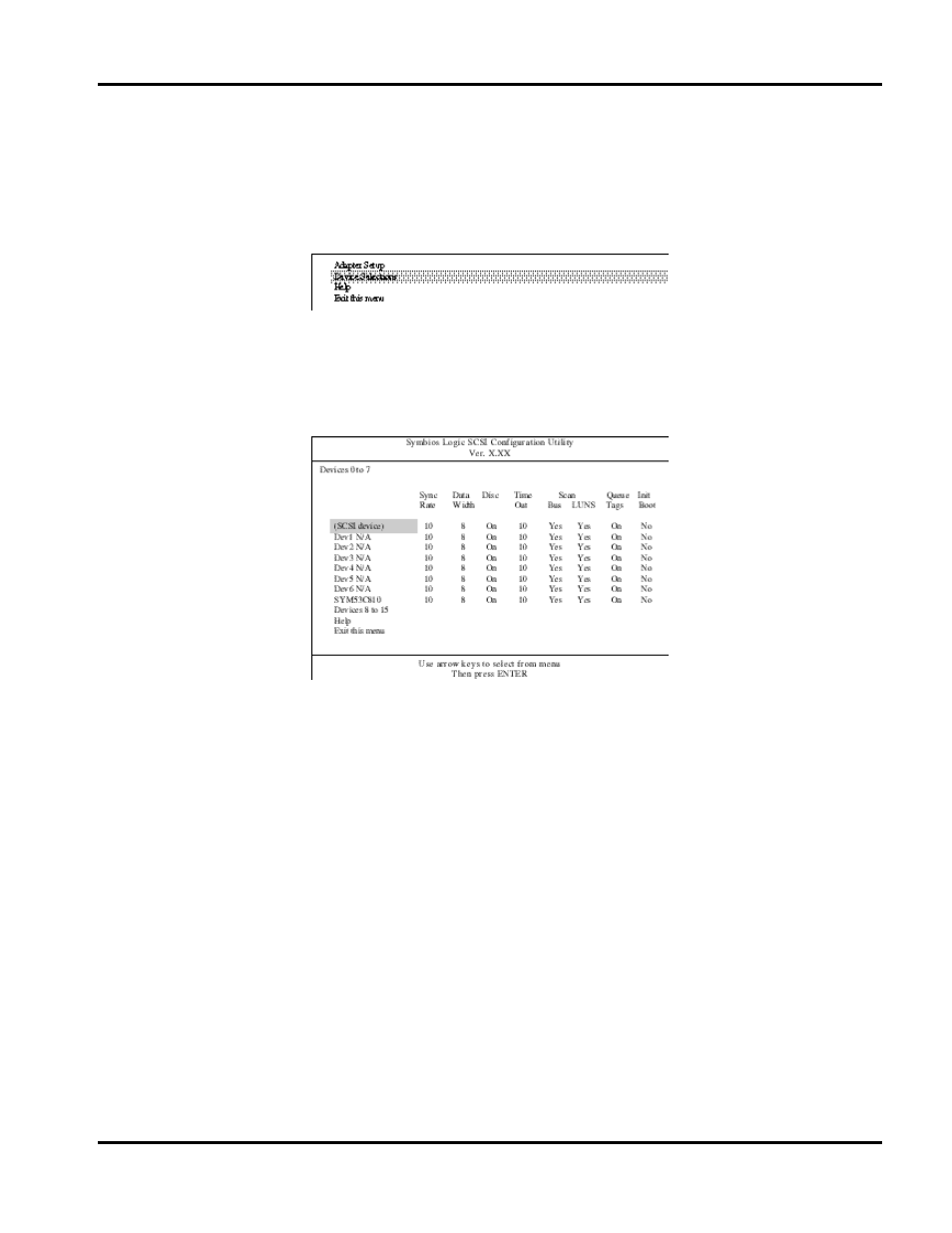 What you can set with device selections | Hitachi 8450H/R User Manual | Page 107 / 126