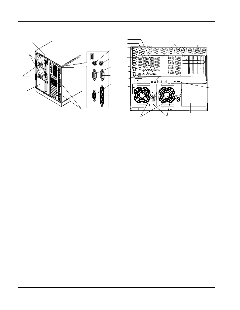 Rear view | Hitachi 8450H/R User Manual | Page 16 / 126