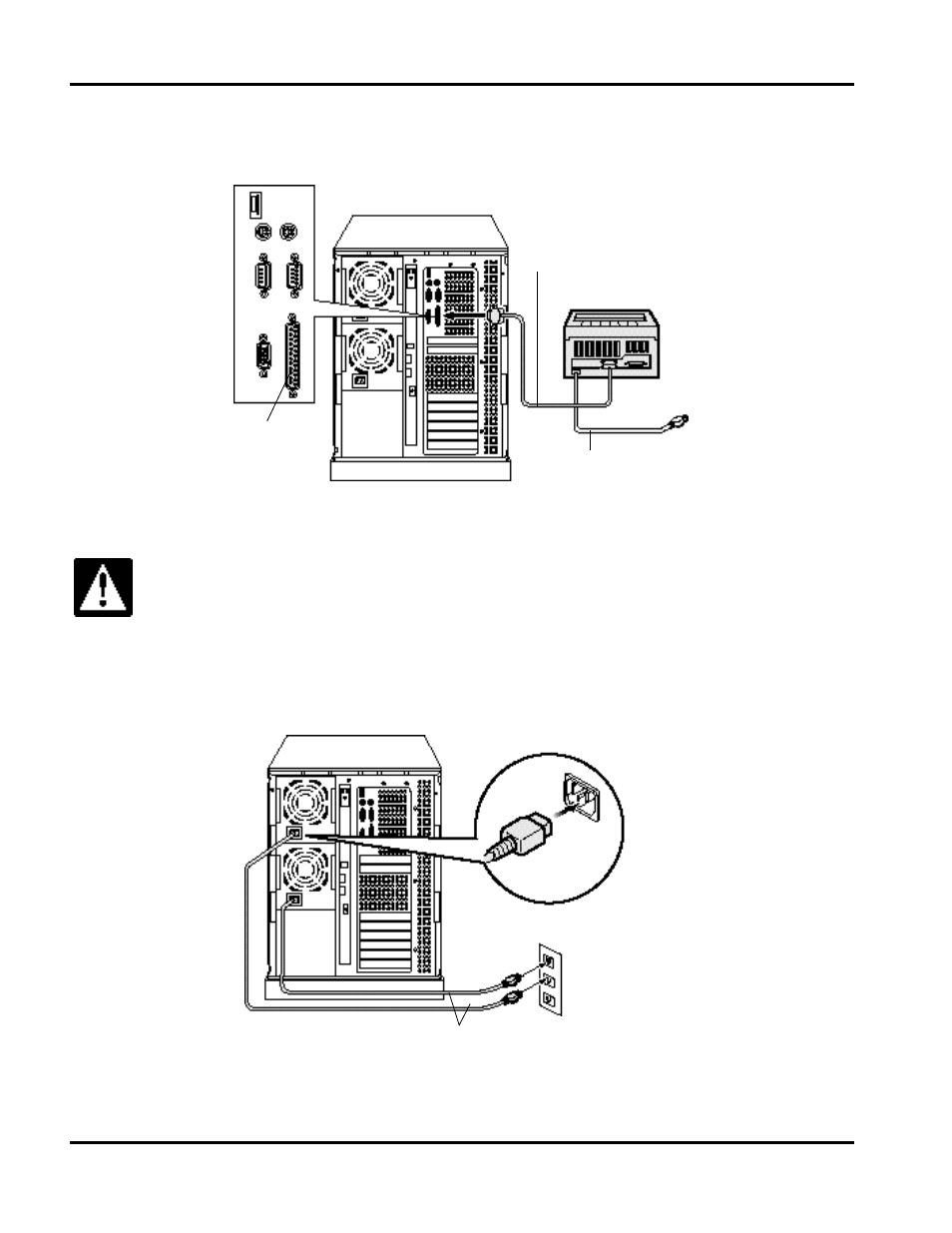 Connecting a printer, Connecting a power cord | Hitachi 8450H/R User Manual | Page 36 / 126