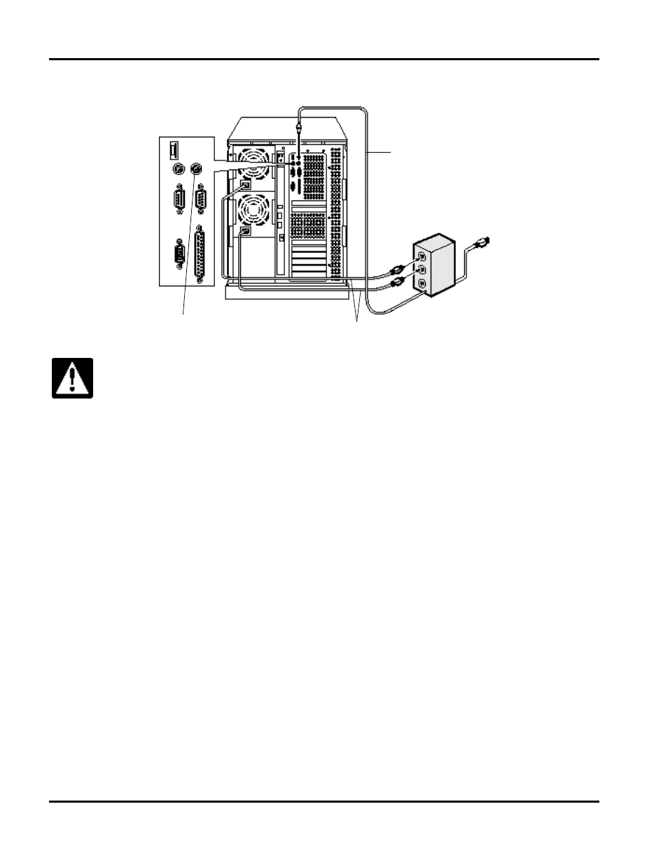 Connecting to a mouse interface (optional) | Hitachi 8450H/R User Manual | Page 38 / 126