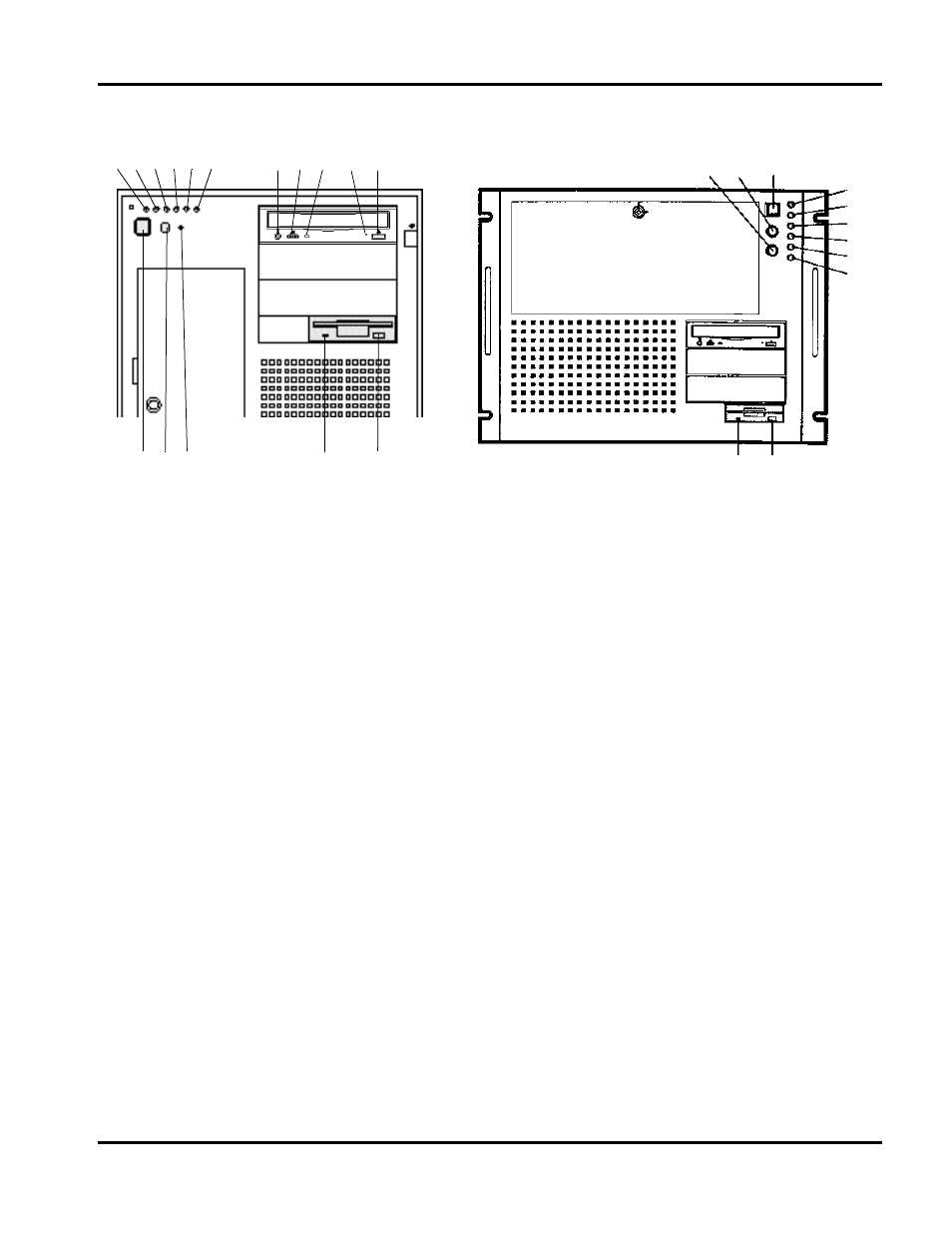 Operator panel and drives | Hitachi 8450H/R User Manual | Page 7 / 126