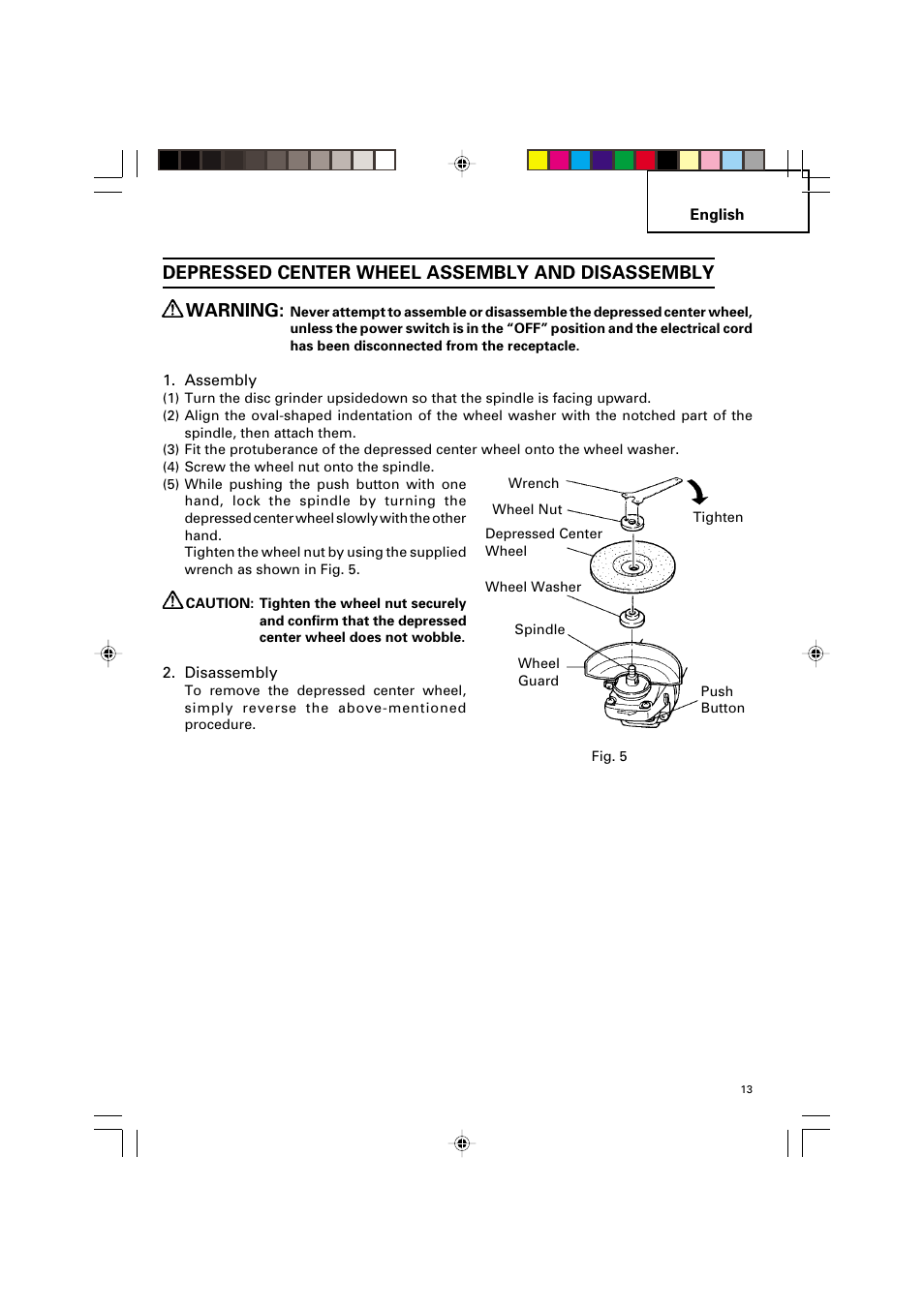 Hitachi G 12SA2 User Manual | Page 13 / 48