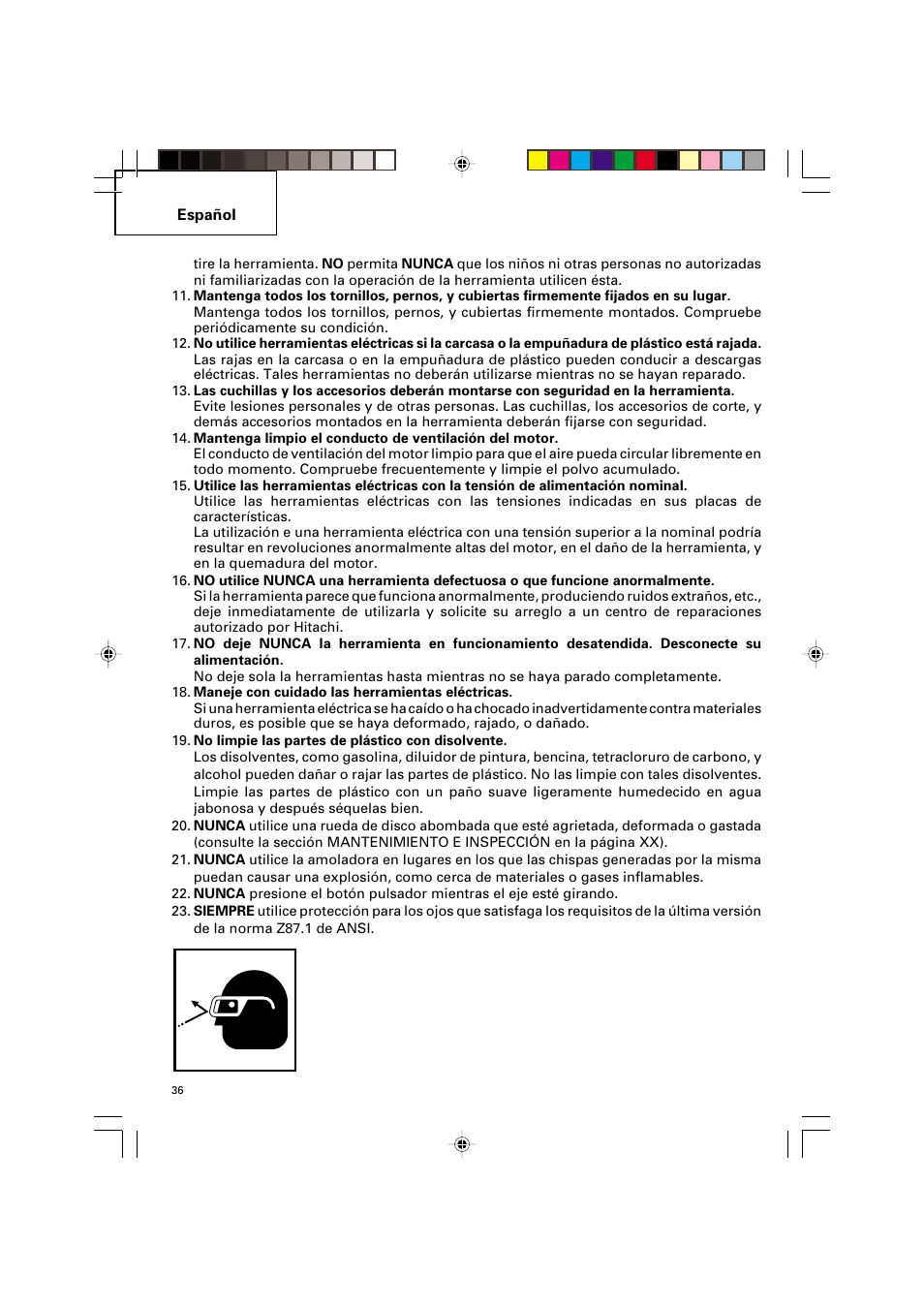 Hitachi G 12SA2 User Manual | Page 36 / 48