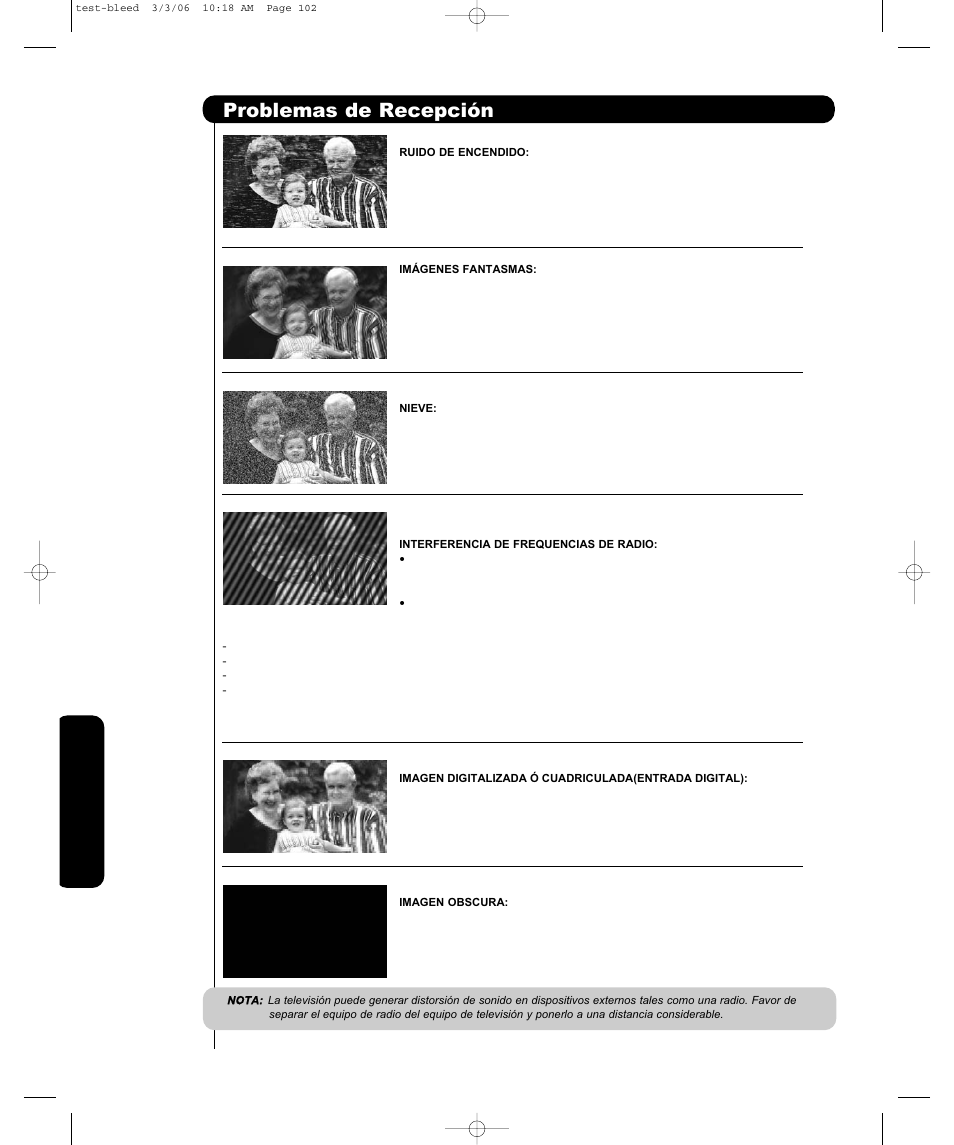 Problemas de recepción | Hitachi P42H401 User Manual | Page 120 / 144