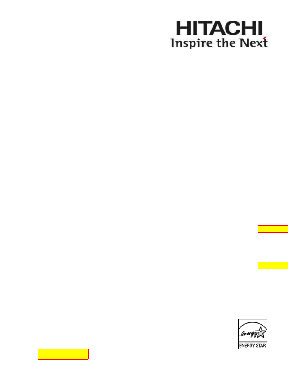 Hitachi 42HDF39 User Manual | 50 pages
