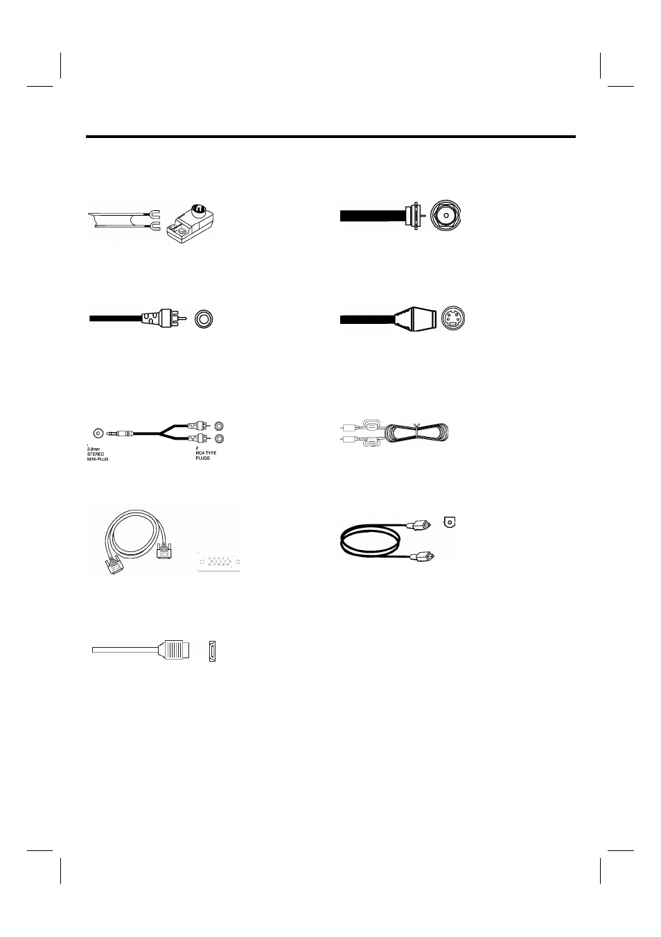Hookup cables | Hitachi 42HDF39 User Manual | Page 11 / 50