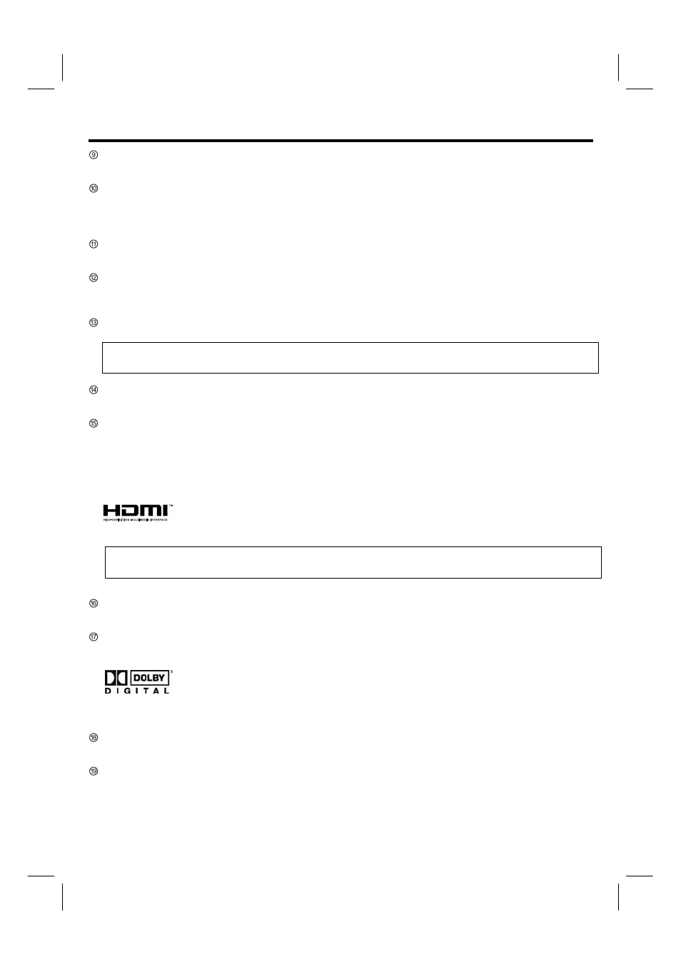 Rear panel jacks | Hitachi 42HDF39 User Manual | Page 15 / 50