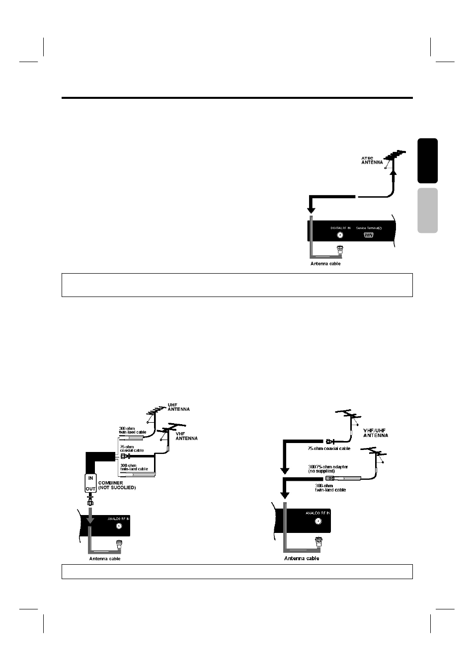 Connecting external sources | Hitachi 42HDF39 User Manual | Page 16 / 50