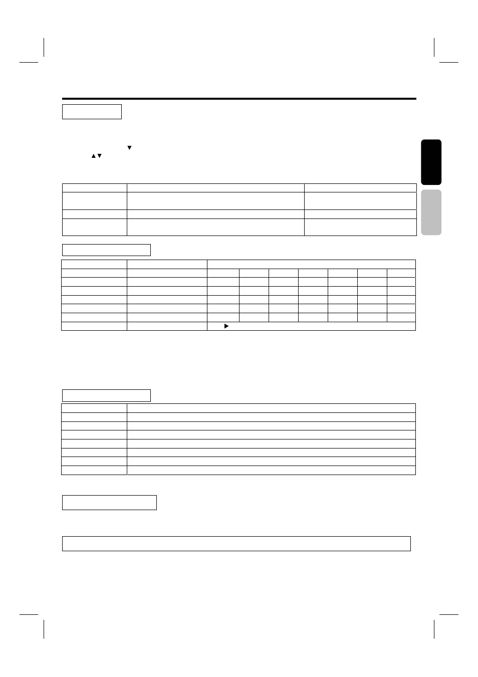 Setting up the v-chip, V-chip | Hitachi 42HDF39 User Manual | Page 34 / 50