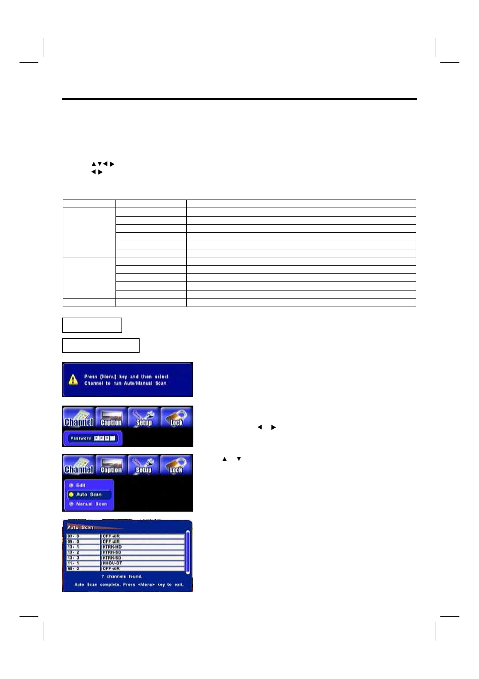 Setting up your dtv, Channel | Hitachi 42HDF39 User Manual | Page 37 / 50