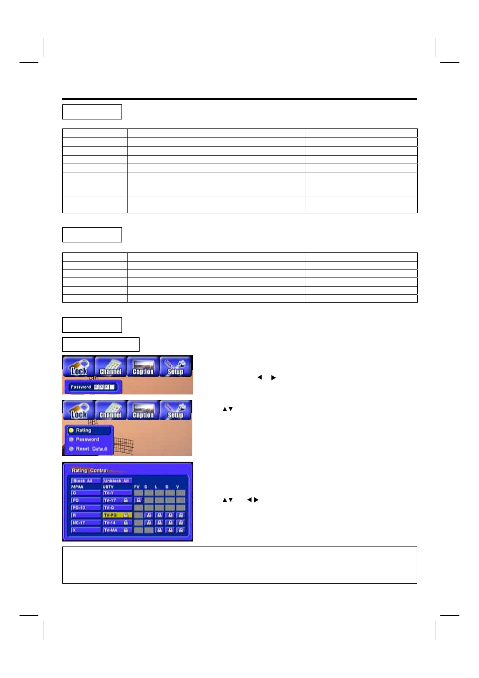 Setting up your dtv, Caption setup lock | Hitachi 42HDF39 User Manual | Page 39 / 50