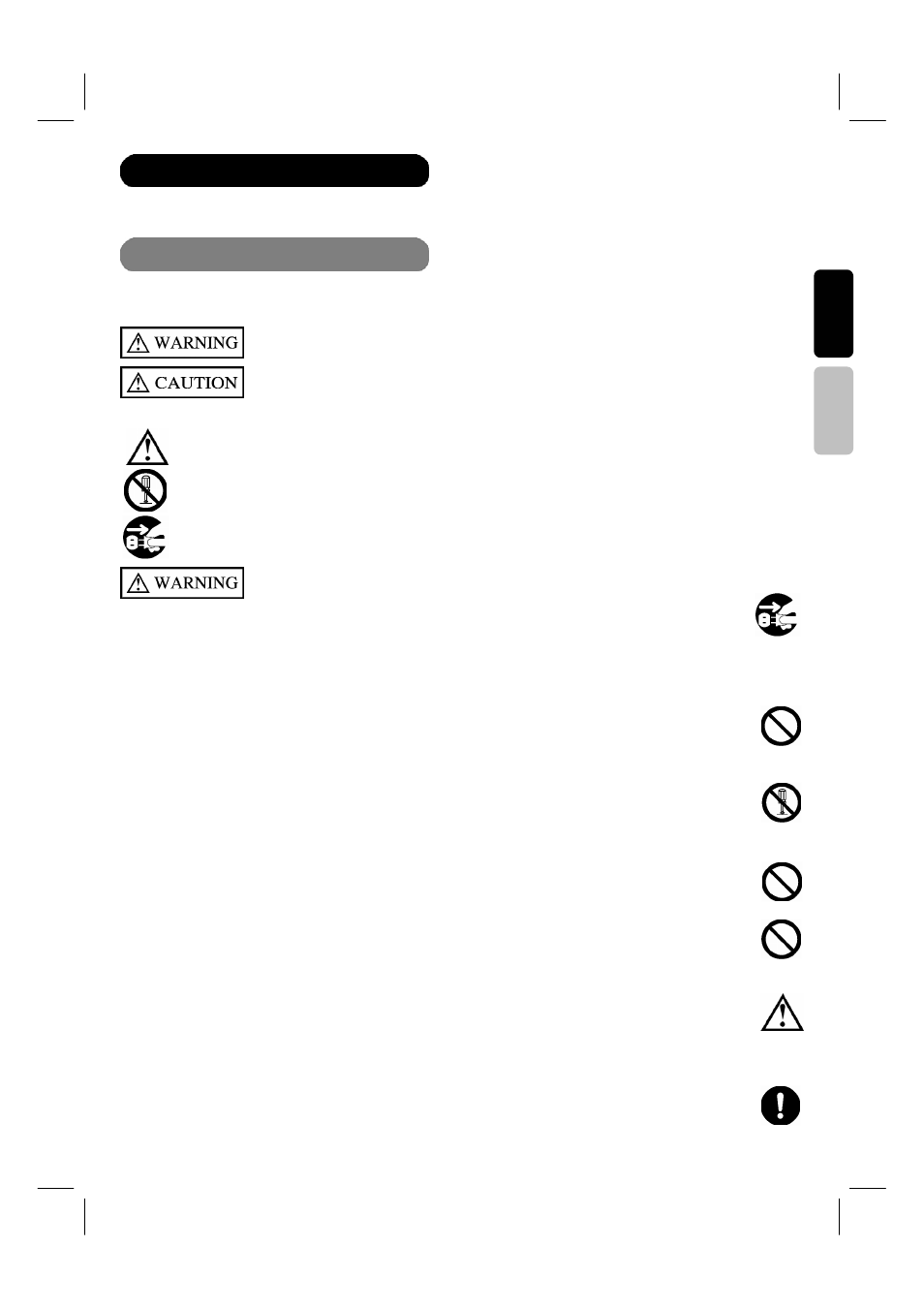 Safety instructions, About the symbols | Hitachi 42HDF39 User Manual | Page 4 / 50