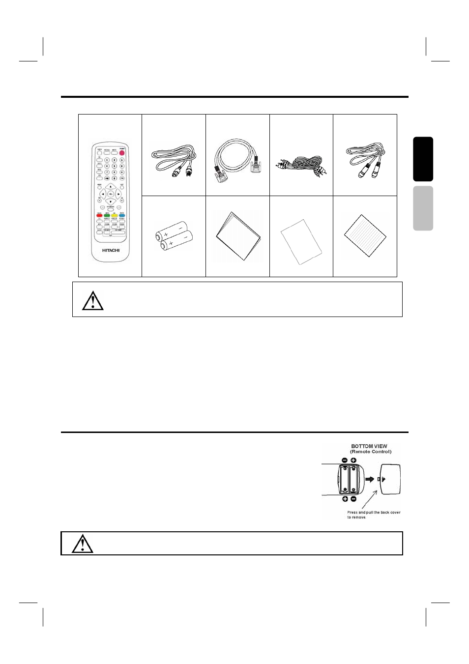 Accessories | Hitachi 42HDF39 User Manual | Page 8 / 50