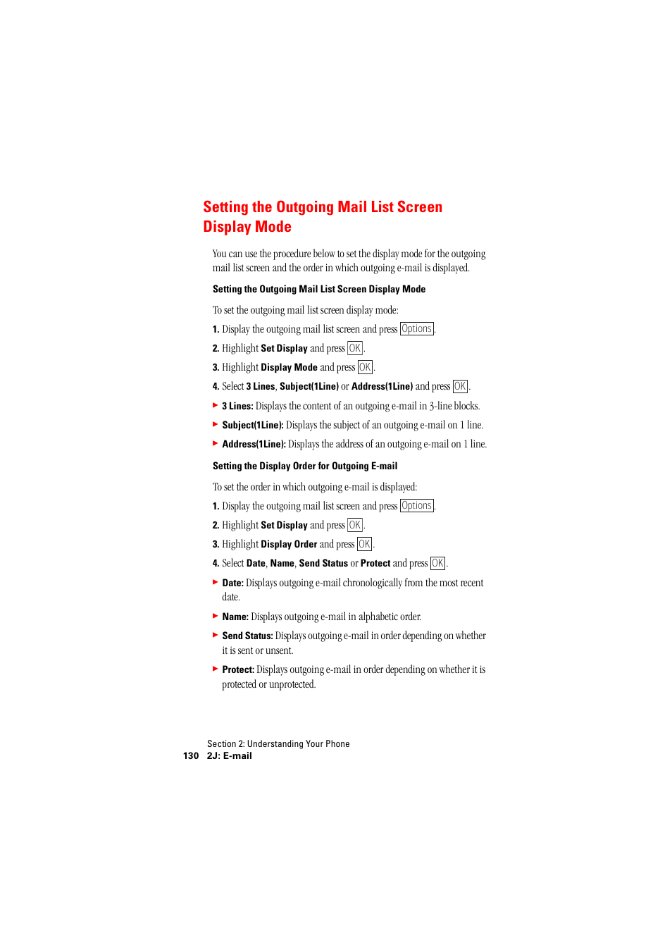 Setting the outgoing mail list screen display mode | Hitachi SH-P300 User Manual | Page 139 / 455