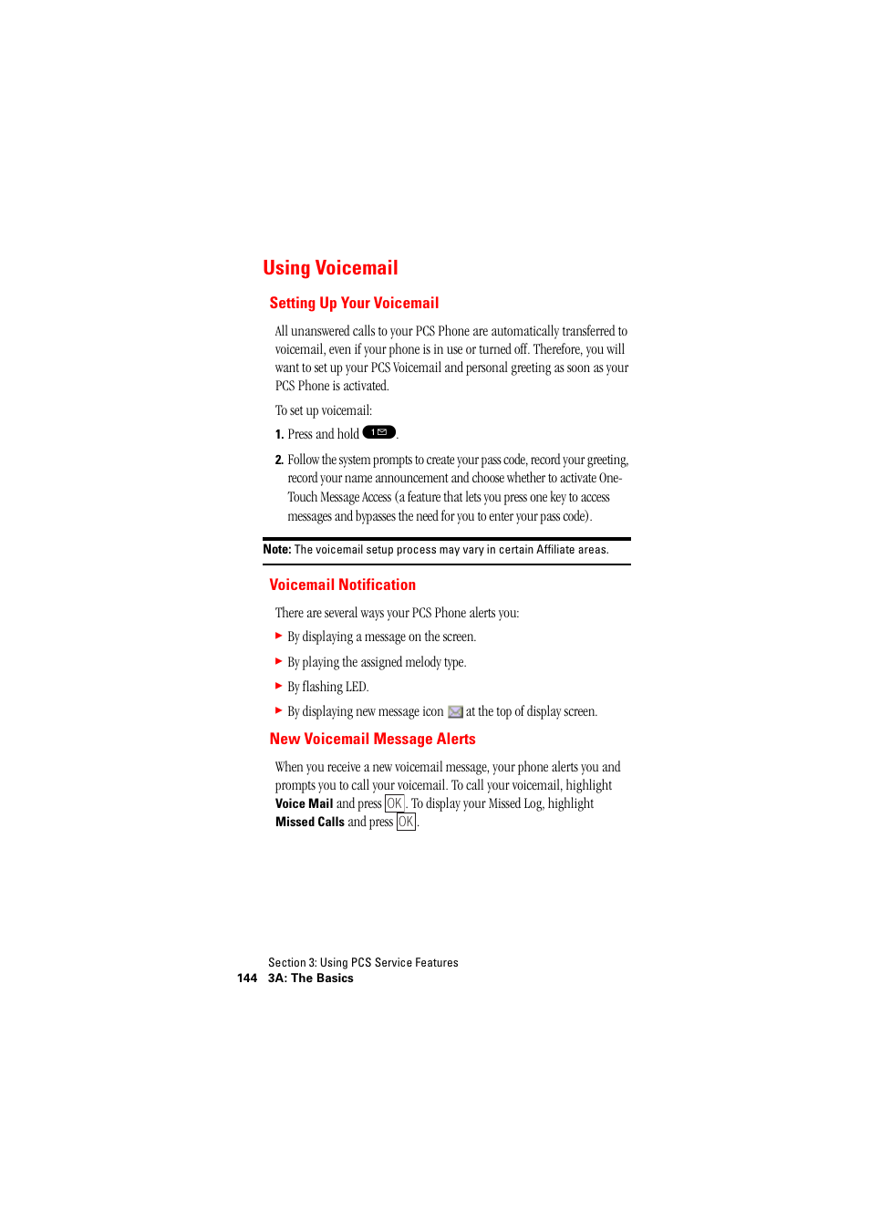 Using voicemail | Hitachi SH-P300 User Manual | Page 153 / 455