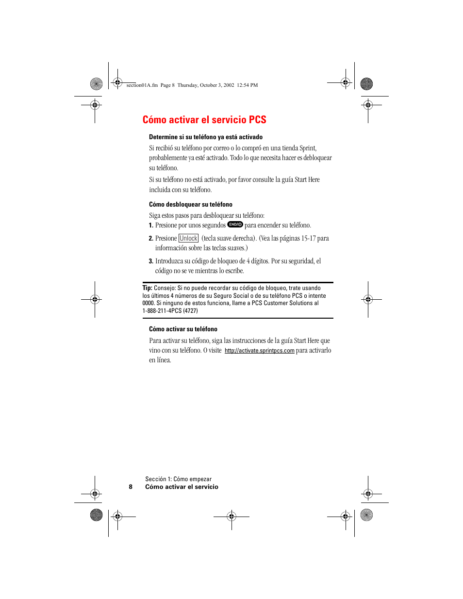 Cómo activar el servicio pcs | Hitachi SH-P300 User Manual | Page 243 / 455