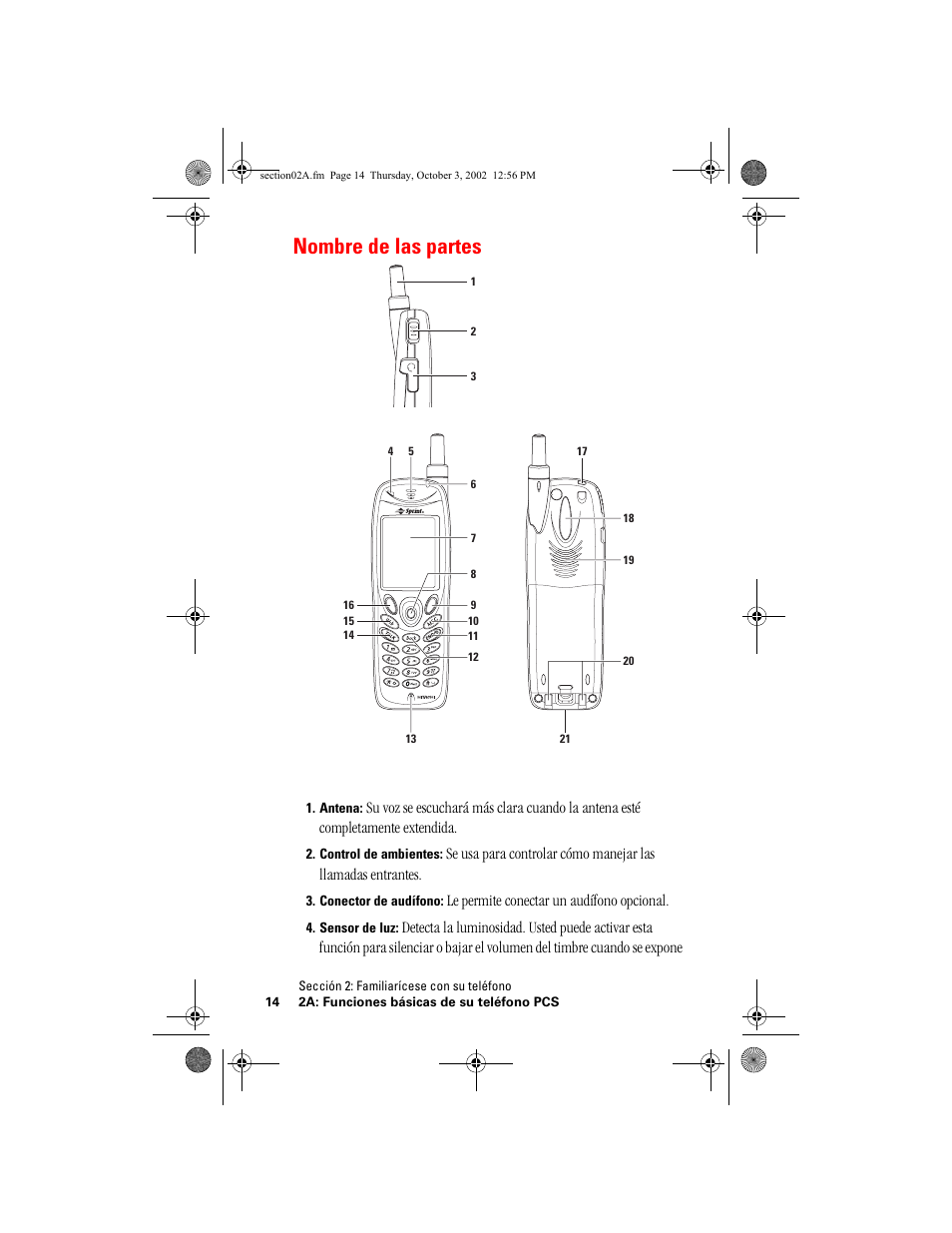 Nombre de las partes | Hitachi SH-P300 User Manual | Page 249 / 455