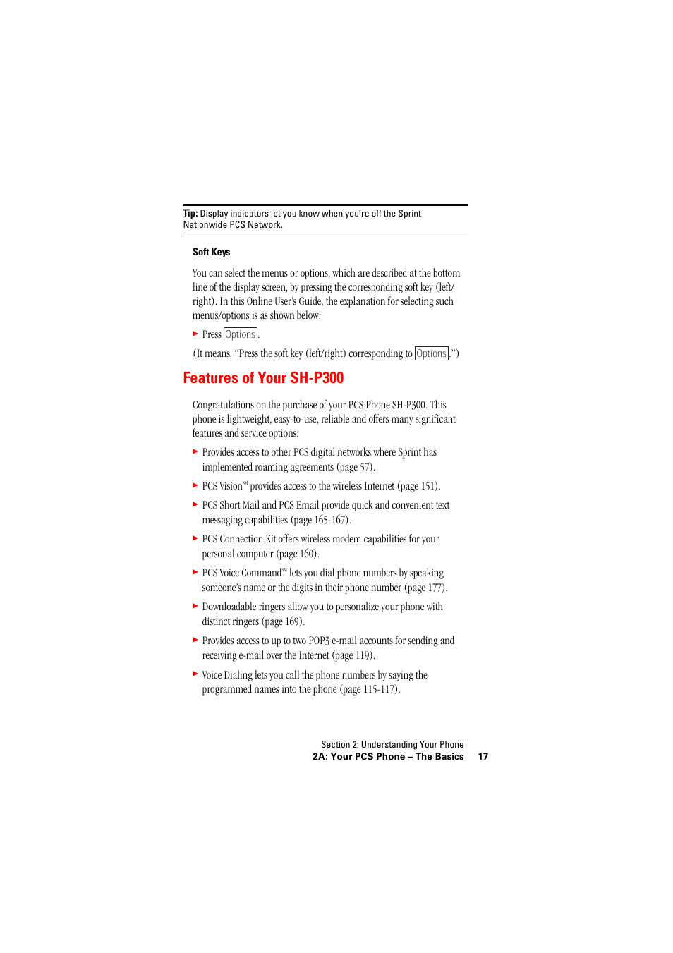 Features of your sh-p300 | Hitachi SH-P300 User Manual | Page 26 / 455