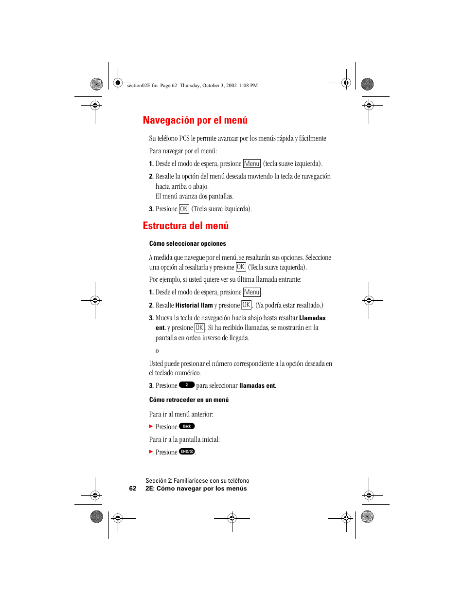 Navegación por el menú, Estructura del menú | Hitachi SH-P300 User Manual | Page 297 / 455