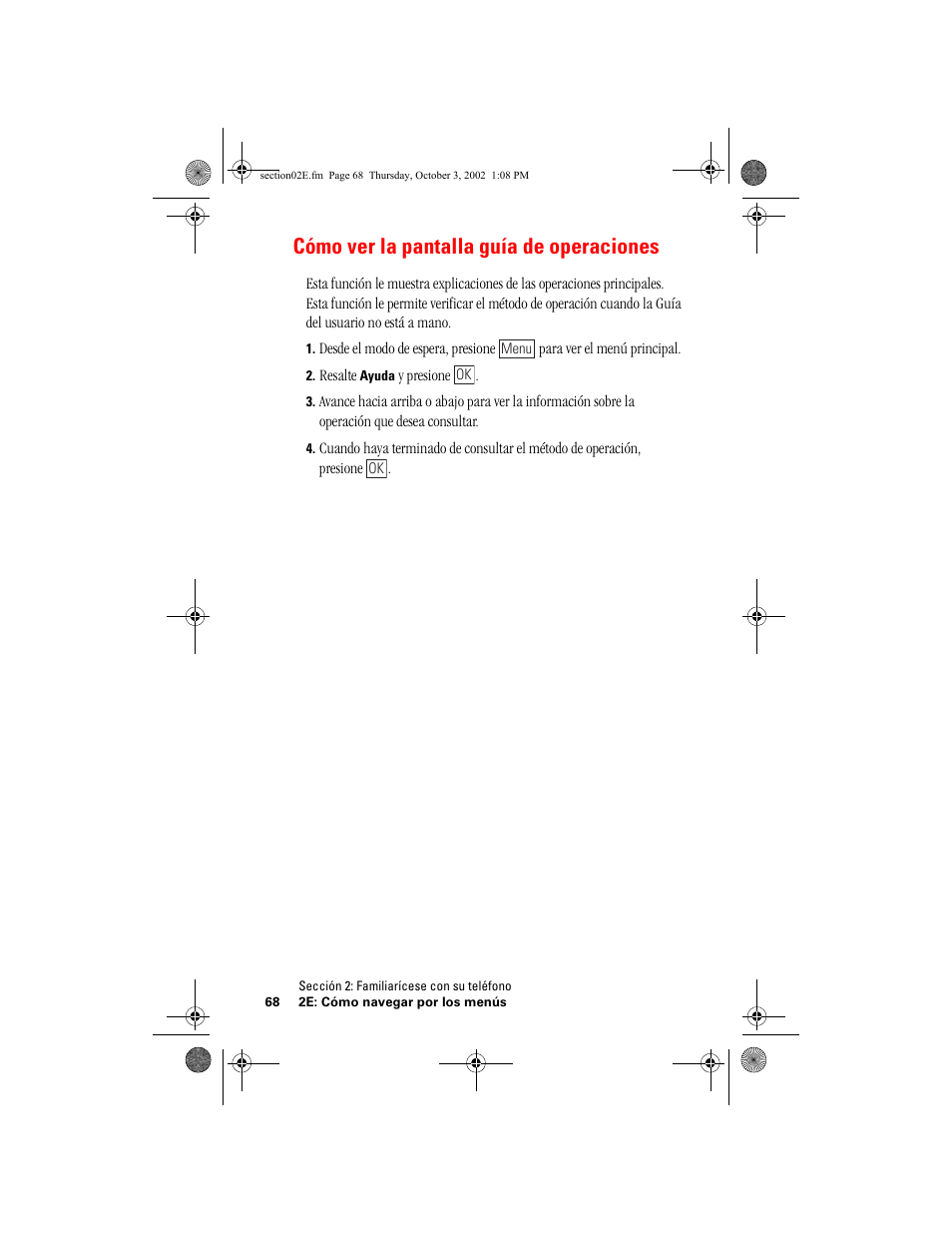 Cómo ver la pantalla guía de operaciones | Hitachi SH-P300 User Manual | Page 303 / 455