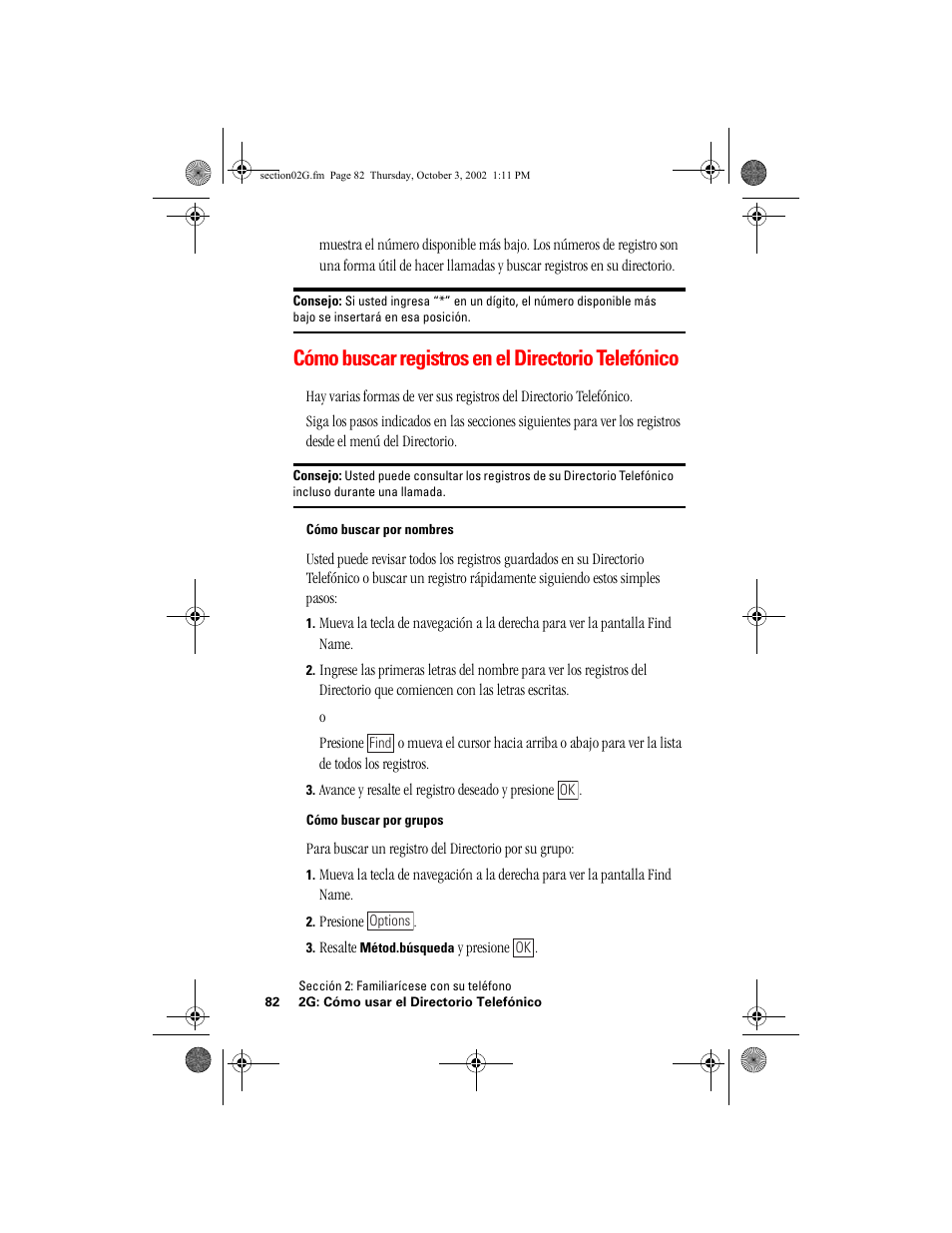 Cómo buscar registros en el directorio telefónico | Hitachi SH-P300 User Manual | Page 317 / 455