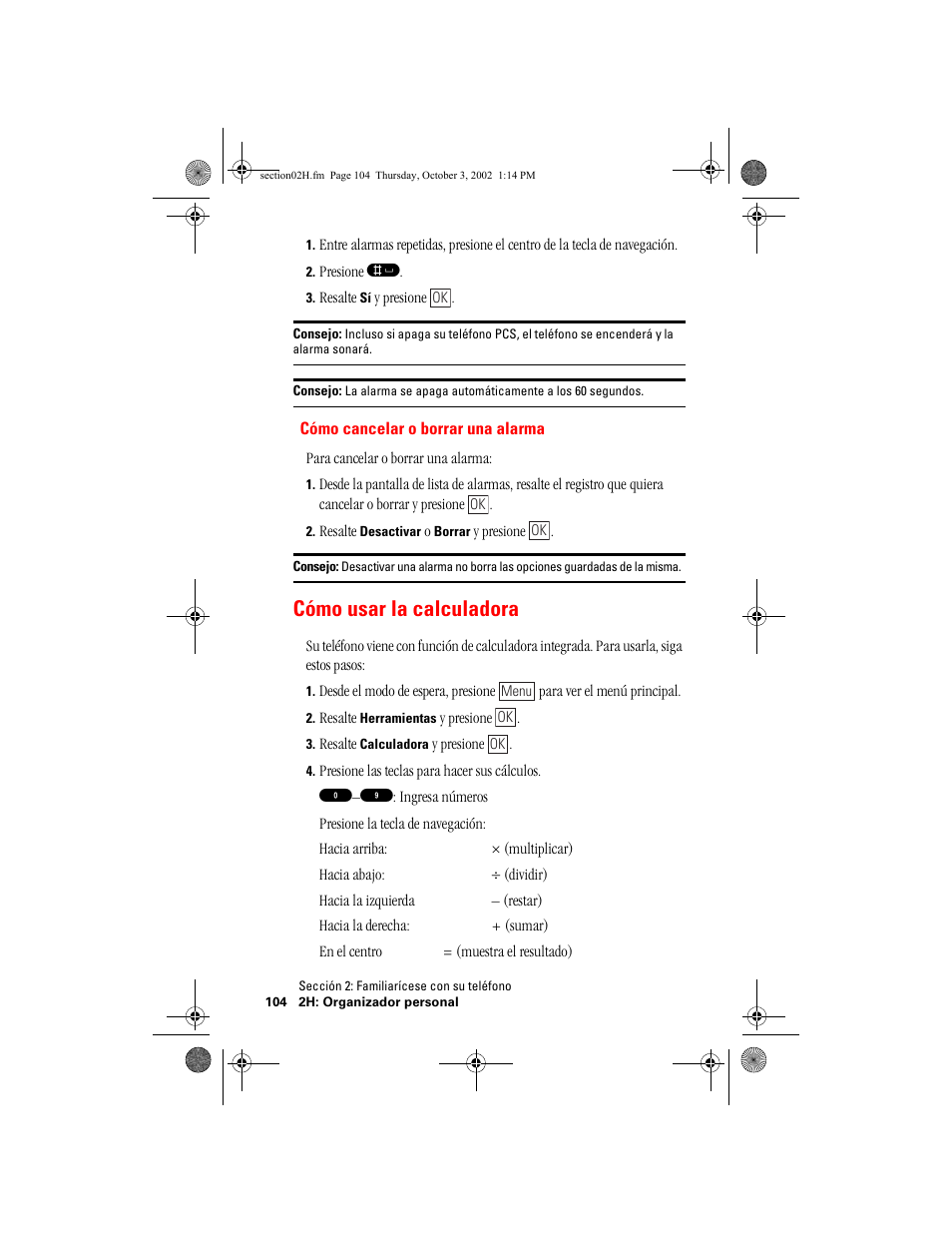 Cómo usar la calculadora | Hitachi SH-P300 User Manual | Page 339 / 455
