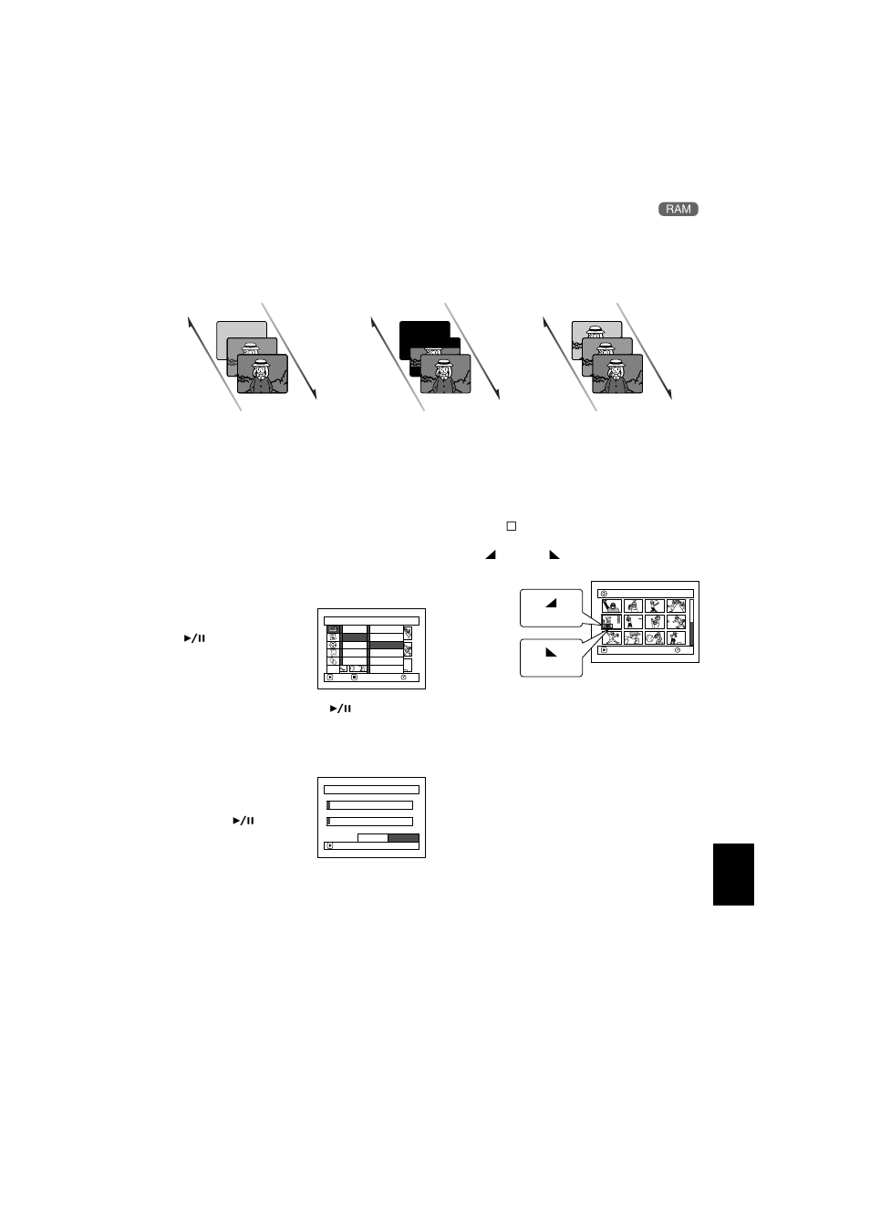 Adding special effects (edit - fade) | Hitachi DZ-MV350A User Manual | Page 105 / 170