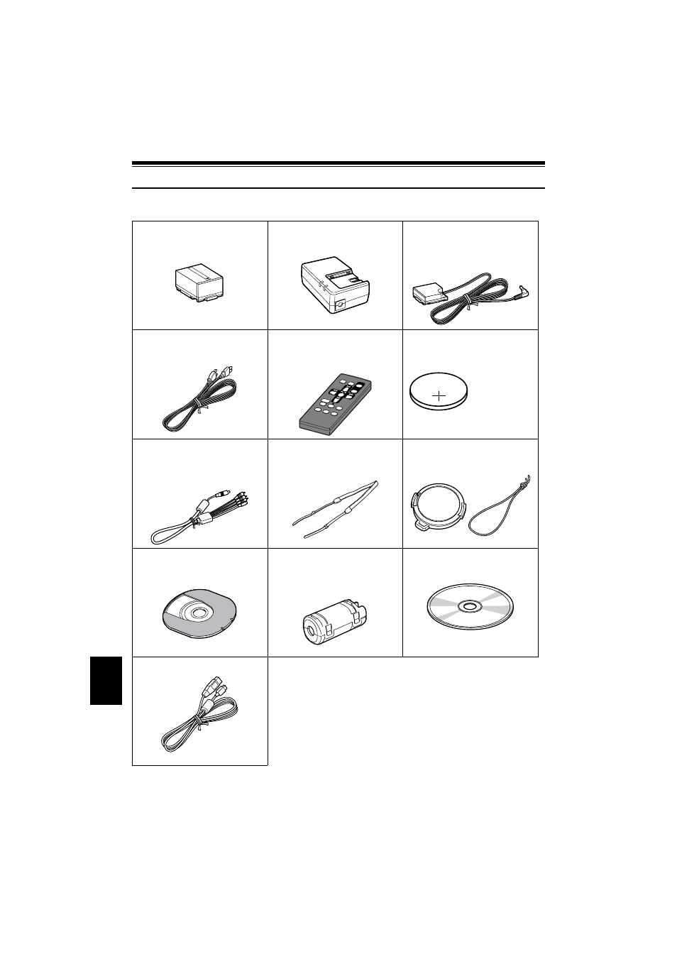 Checking provided accessories | Hitachi DZ-MV350A User Manual | Page 16 / 170