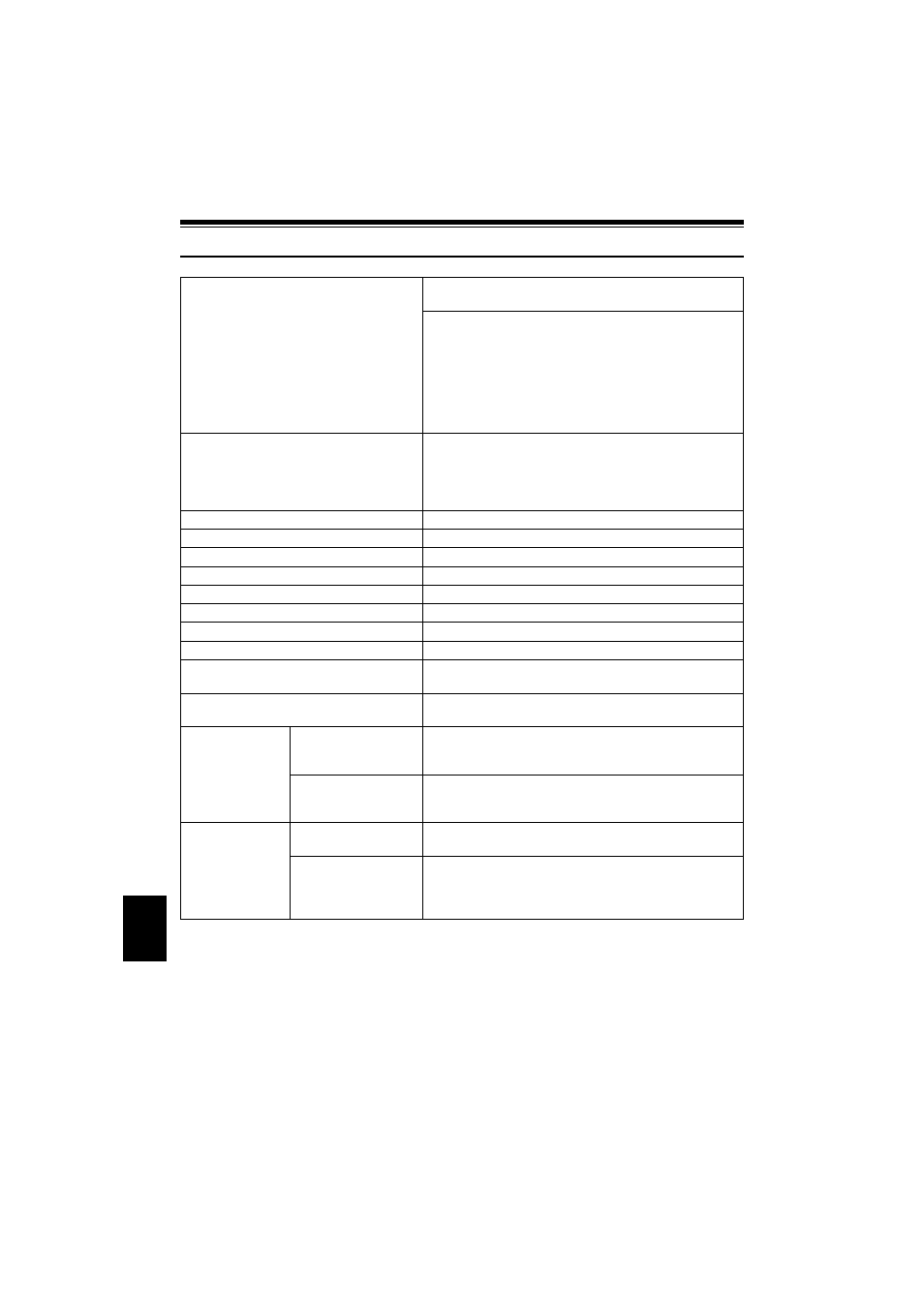 Major specifications | Hitachi DZ-MV350A User Manual | Page 164 / 170