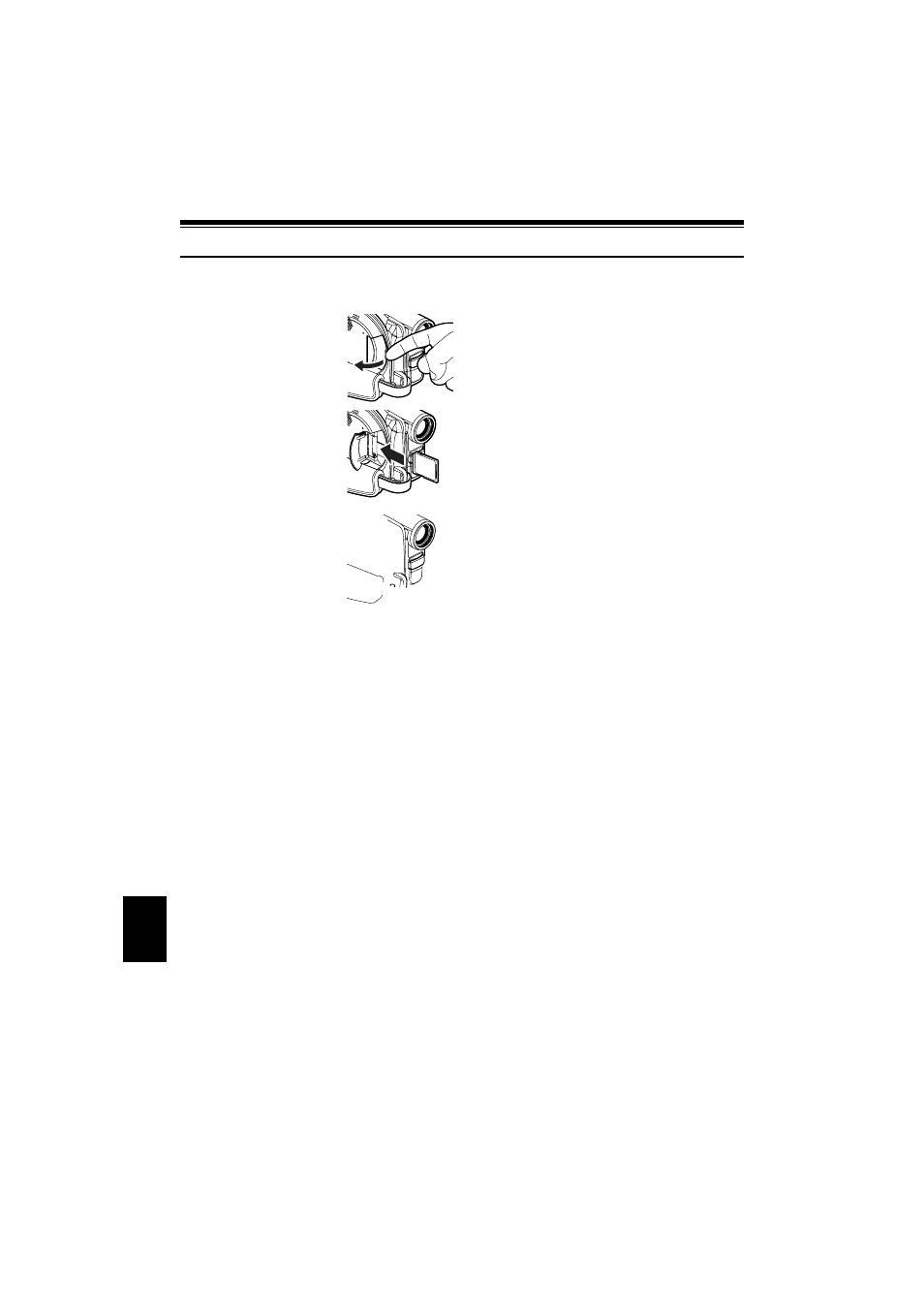 Inserting and removing card | Hitachi DZ-MV350A User Manual | Page 44 / 170