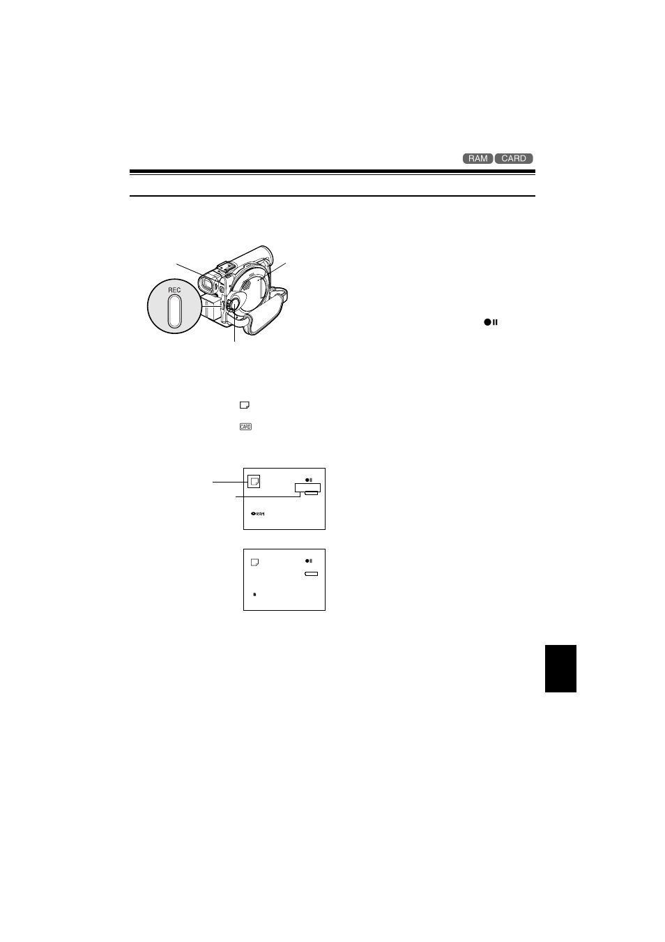 Recording stills | Hitachi DZ-MV350A User Manual | Page 53 / 170