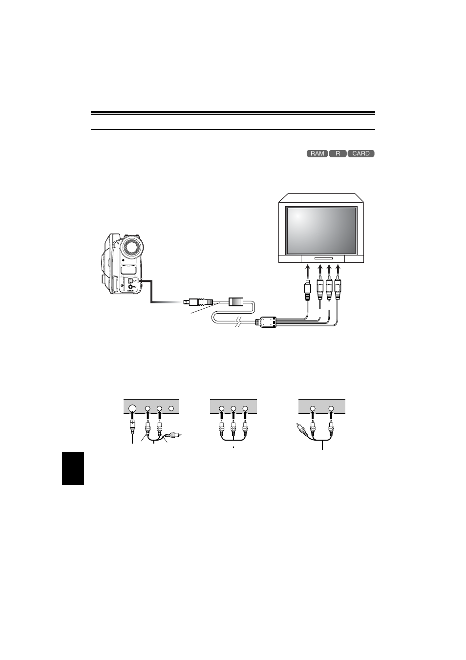 Playback on other devices, Connecting to a tv | Hitachi DZ-MV350A User Manual | Page 72 / 170