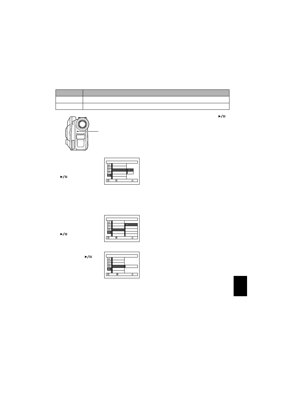 Turning record led on or off (record led), Changing display language (language) | Hitachi DZ-MV350A User Manual | Page 93 / 170