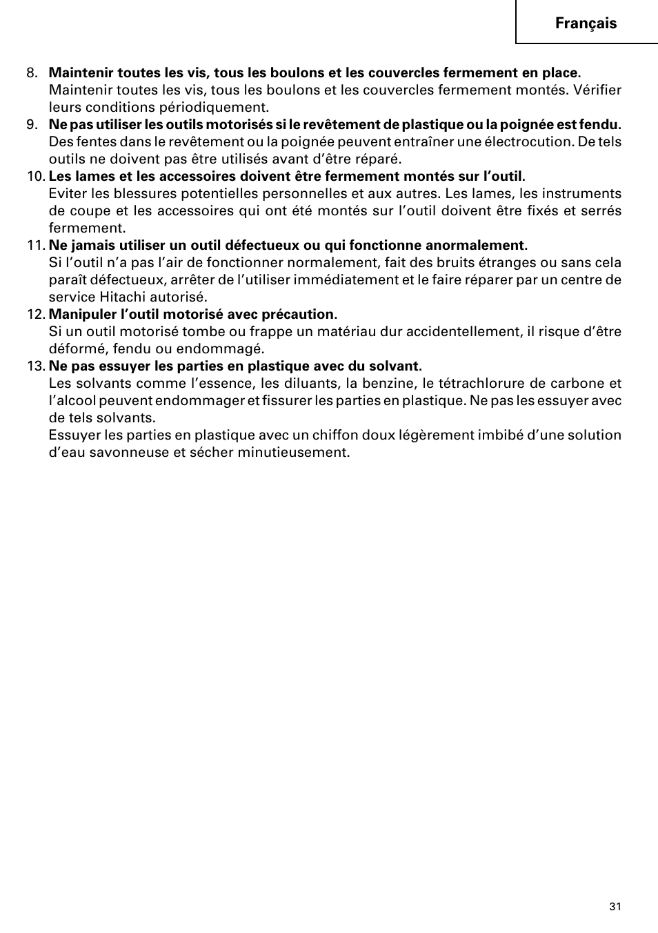 Hitachi CR 24DV User Manual | Page 31 / 80