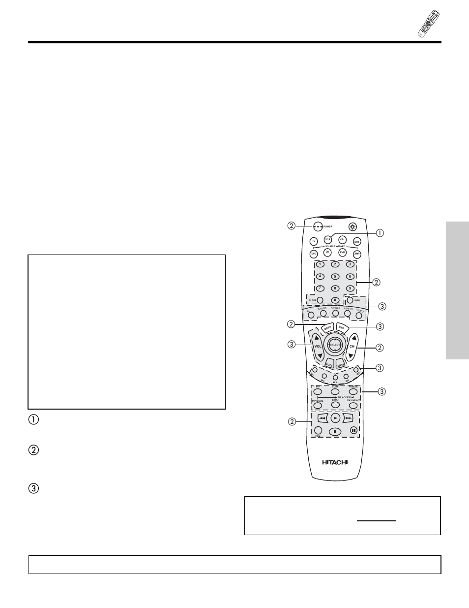 Using the remote to control vcr functions, The remote control, My vcr code is | Hitachi 42HDX60 User Manual | Page 35 / 88