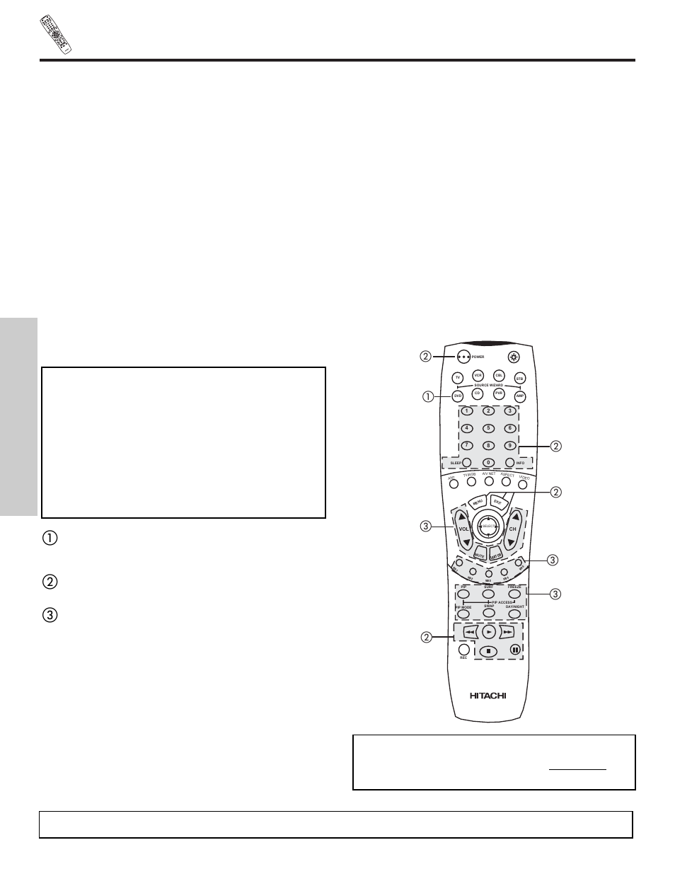 Using the remote to control dvd functions, The remote control, My dvd player code is | Hitachi 42HDX60 User Manual | Page 38 / 88