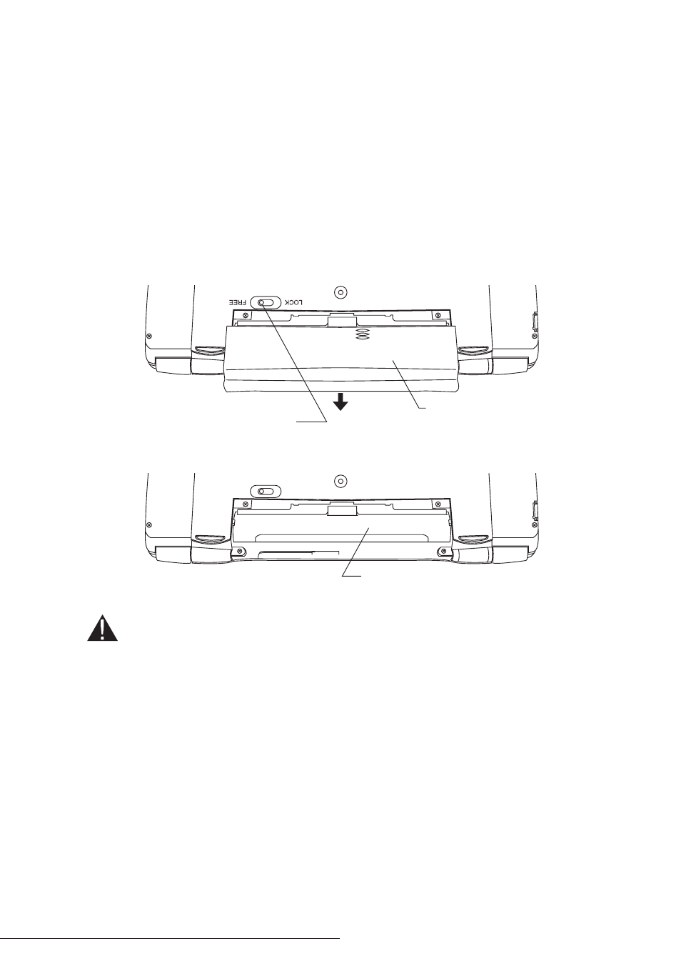 Caution, Operating your handheld pc with the main batteries | Hitachi HPW-200EC User Manual | Page 13 / 58