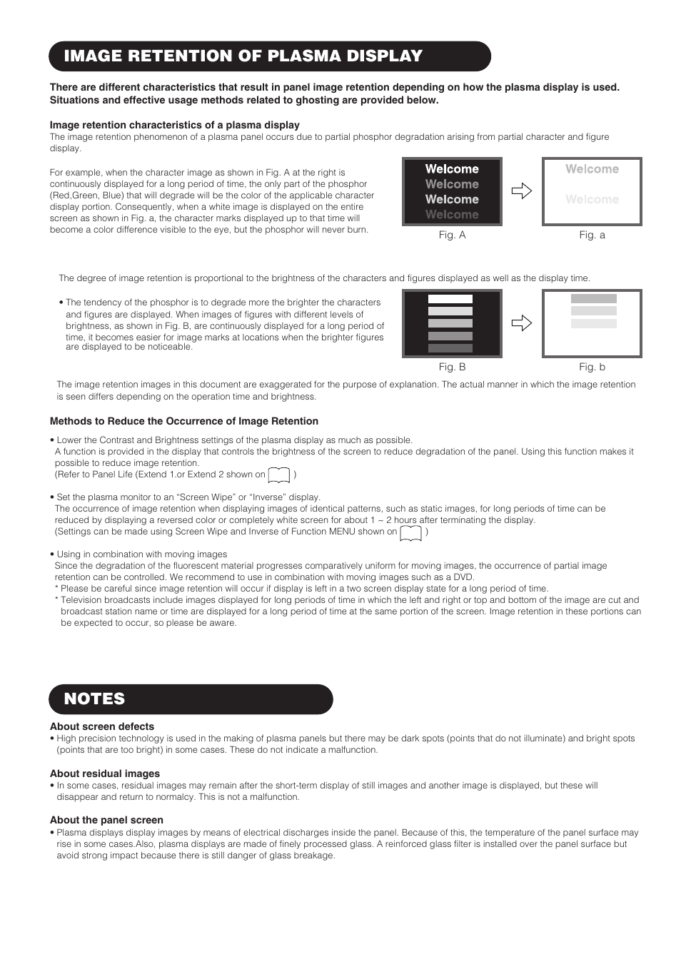 Image retention of plasma display | Hitachi CMP4211 User Manual | Page 26 / 46