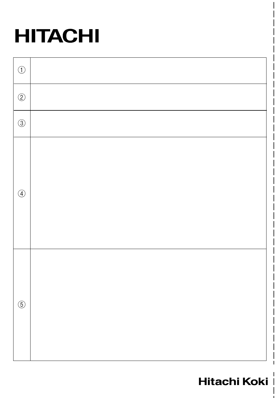 Hitachi G23SCY User Manual | Page 51 / 53